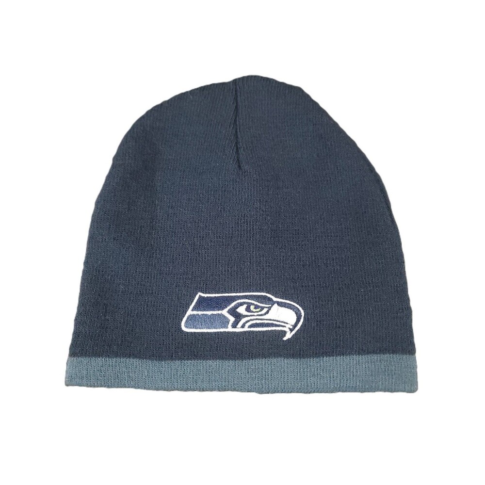NFL Seattle Seahawks Beanie Youth One Size Fits Embroidered Cap Knit Winter Hat